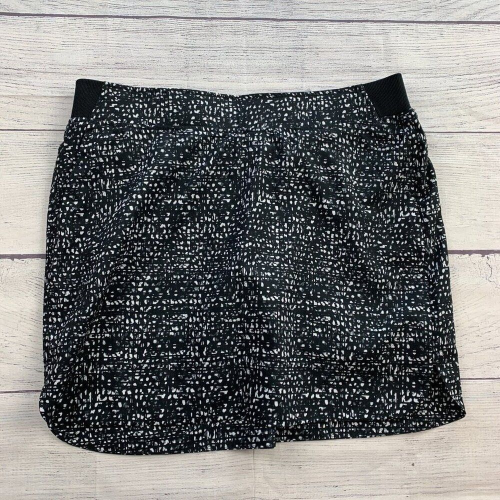 Cypress Club Skort L Shorts Under Skirt Activewear Black Patterned Length 17"